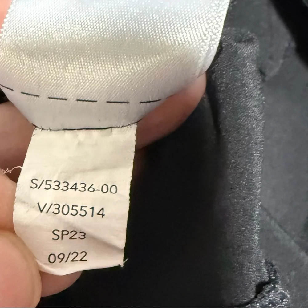 Athleta Brooklyn Heights Pleated High Rise Wide Leg Pants Black Size 16 533436 - Picture 9 of 9